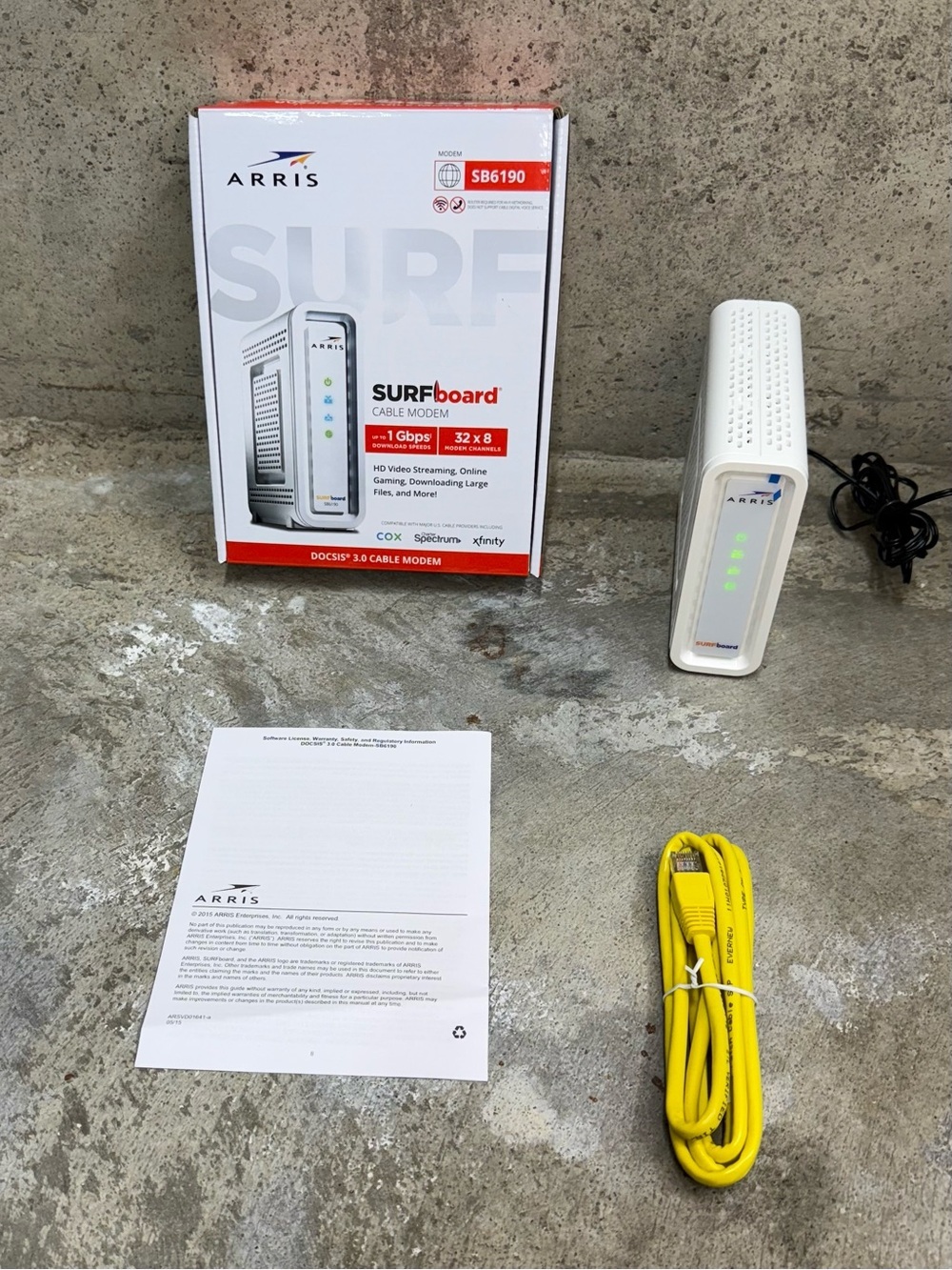 ARRIS SURFboard SB6190 DOCSIS 3.0 Cable Modem Open Box